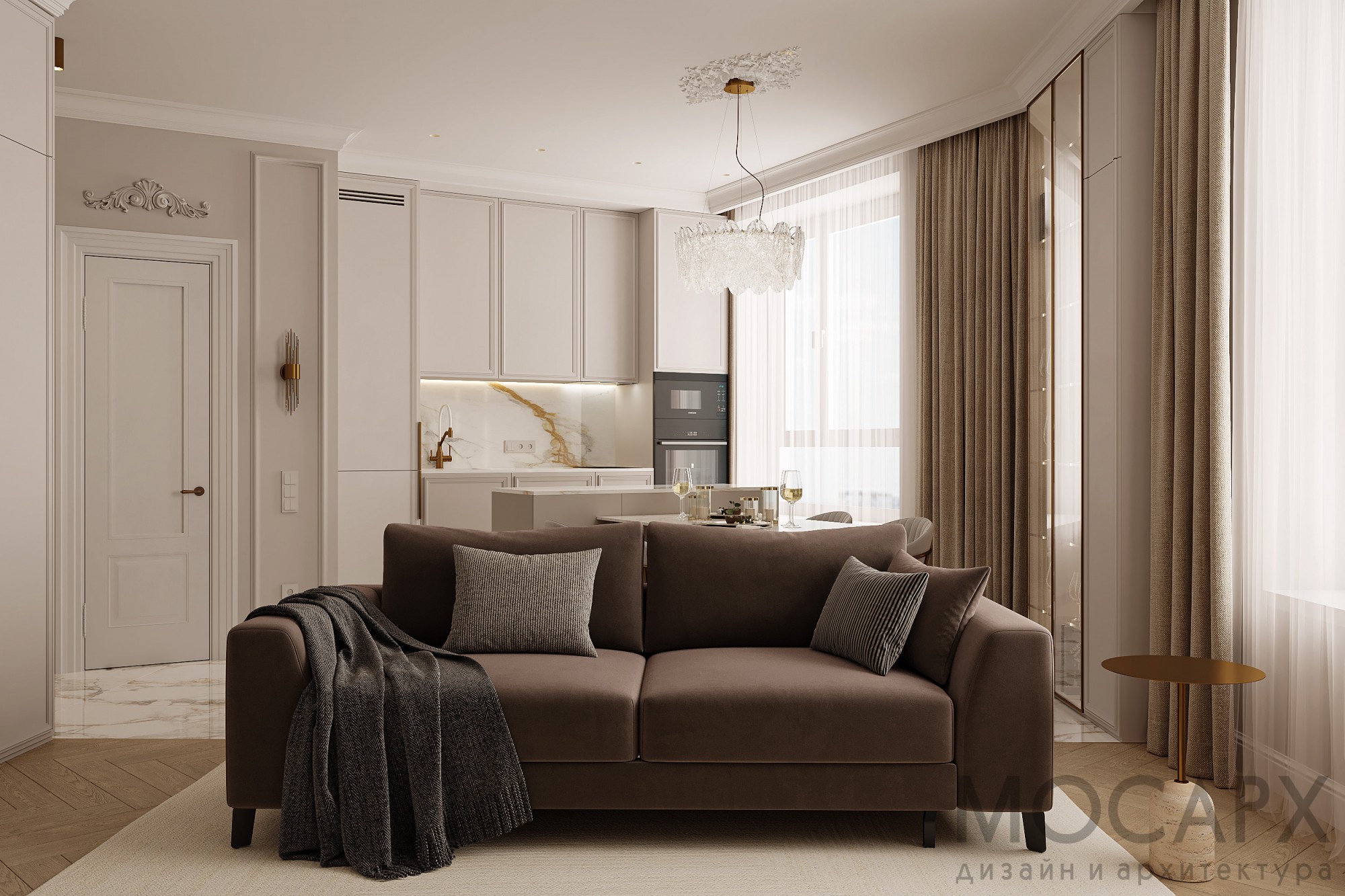 Трехкомнатная квартира в ЖК Малевич